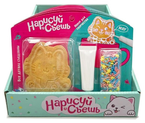  Набор для творчества Нарисуй и съешь "Котёнок" (блок 12шт 59г) в Каменске-Шахтинском