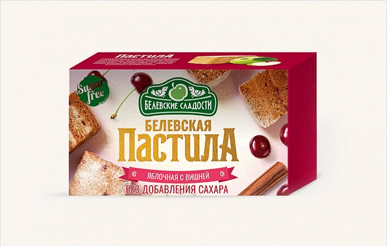  Пастила  200г диетическая С ВИШНЕЙ, НОВЫЙ ФОРМАТ (4 шт по 50гр)    в Каменске-Шахтинском
